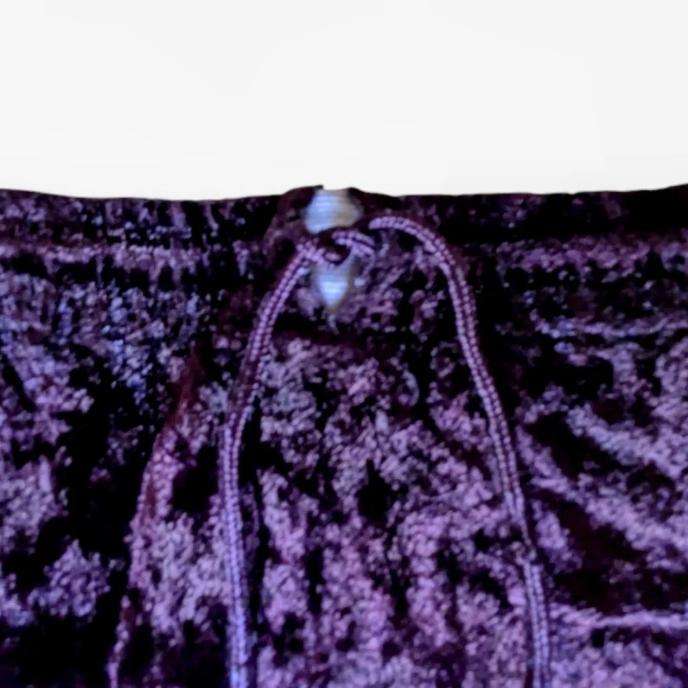 Vtg Boho Velvet Skirt Gypsy Cosplay Raaga Patchwork Embroidered OS Purple Brown - Picture 6 of 14